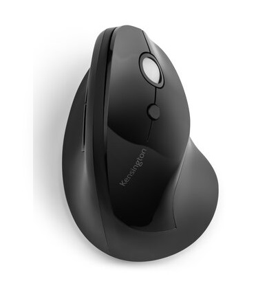 עכבר אלחוטי ארגונומי אנכי יד ימין שחור קנסינגטון Kensington K75501EU Pro Fit Ergo Vertical Wireless Mouse Right Hand 1600dpi 6 Buttons Black